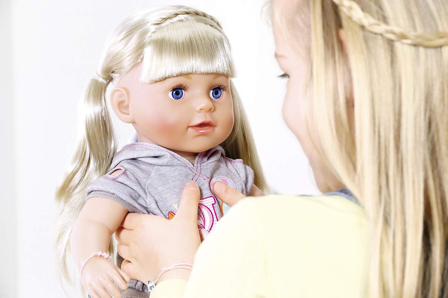 BABY born Soft Touch Sister Blonde Doll 43 cm, Easy for Small Hands Creative Play Promotes Empathy and Social Skills - Image 5