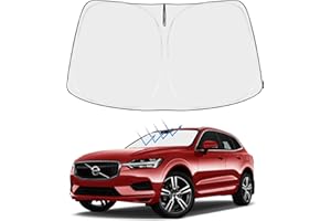 Proadsy 2025 Upgrade Front Windshield Sun Shade Foldable Sunshade Protector Custom Fit 2018-2024 2025 Volvo XC60 SUV Accessories