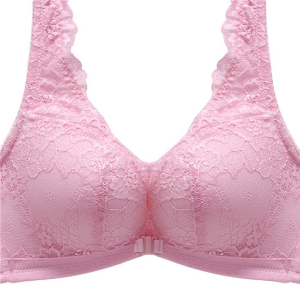 Zhanglulutianjinleyangdianzi New Adjusted Bra with Front Button Bra and Female Ring-Less Bra