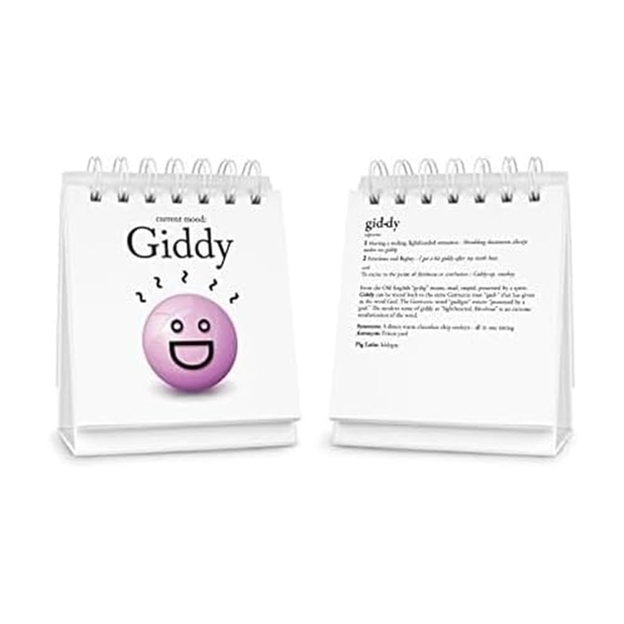 Fred The Daily Mood Desk Flipchart, The Ideal Desk Accessory and Gift, 47 Moods to Choose