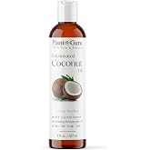 Plant Guru Fractionated Coconut Oil 8 fl. oz 100% Pure MCT Natural Carrier - Skin, Face, Body, Massage and Hair Growth Moisturizer, Great for Diluting Aromatherapy Essential Oils