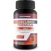 Curcumin Formula Pro - Our Best Turmeric Curcumin Ginger Supplement - High Absorption Turmeric with Black Pepper - Liposomal Turmeric Relief Factor Turmeric Supplement for Inflammatory Health
