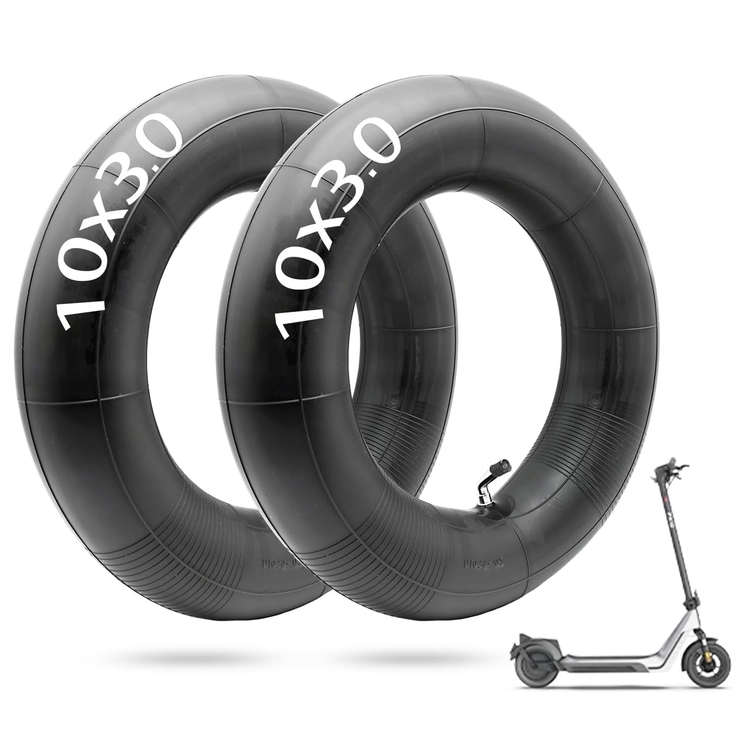 Photo 1 of (2-Pack) 10x3.0 Inner Tube Electric Scooter 10 Inch Tire 255x80 80/90/65-6.5 Electric Scooter Tires