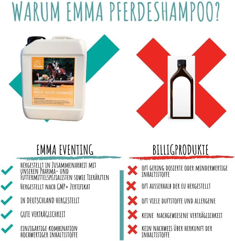 EMMA® Horse shampoo I horse care, coat care, shampoo for horses, mane