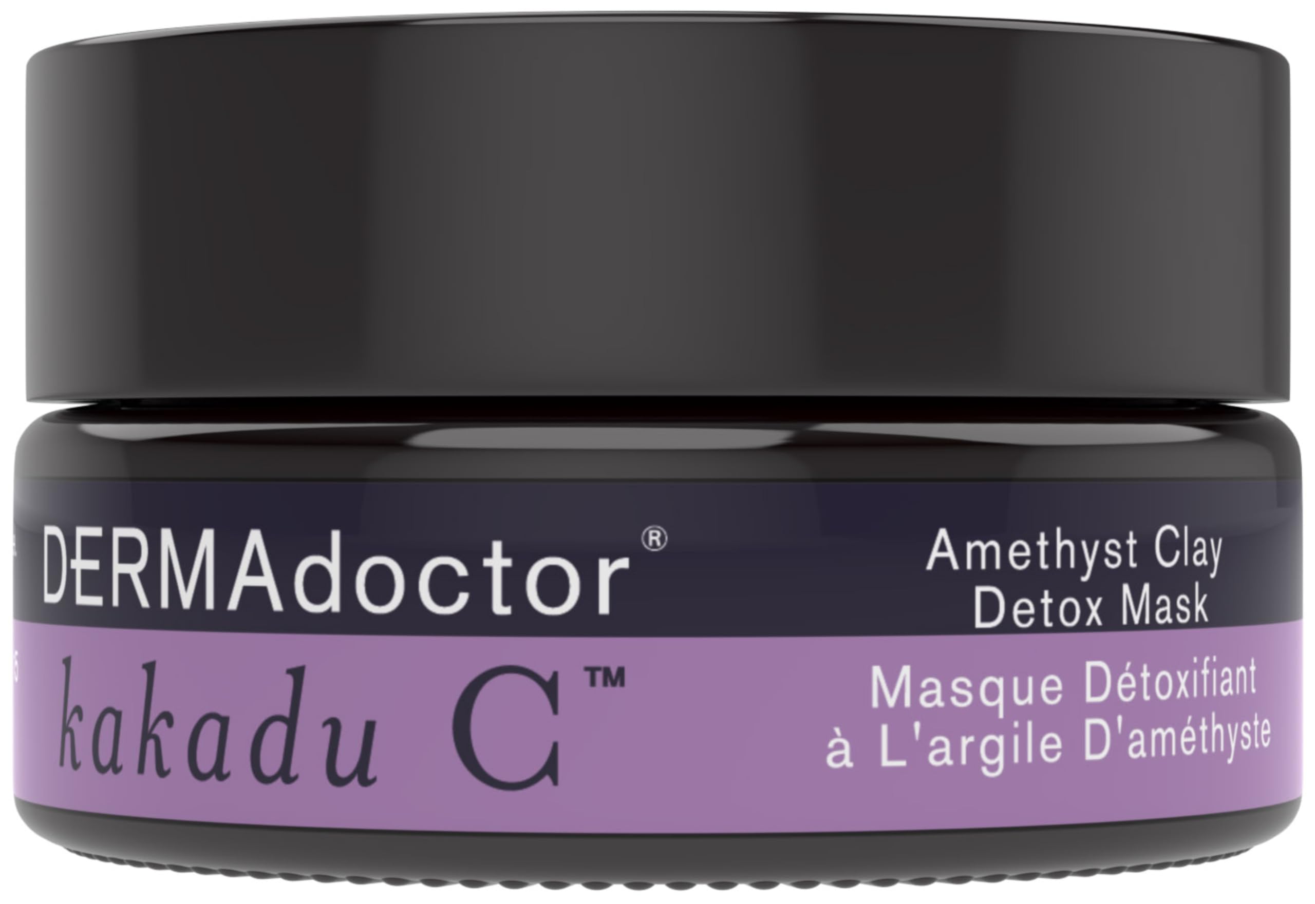 DERMAdoctor Kakadu C Dermatologist Formulated Amethyst Clay Detox Mask; Vitamin C Clay Face Mask for Dark Spots, Dull Skin, Oil Control and Refining Pores - 50 ml