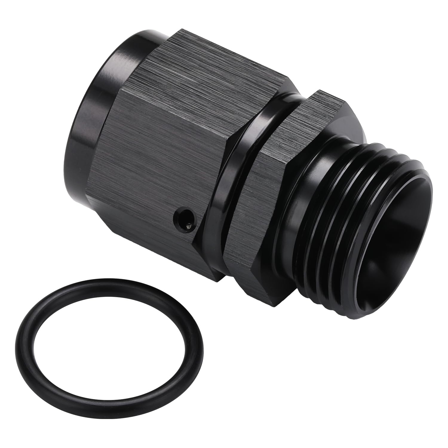 Photo 1 of Podavelle 10AN Female Flare Swivel to 10AN -10 ORB Male O-ring Boss Fuel Rail Fitting Adapter Straight Aluminum Black