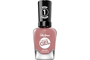 Sally Hansen Miracle Gel, Rose & Shine, Long Lasting, Gel-Like Formula, No UV Lamp Needed, Opaque, Shiny Pink Nail Polish