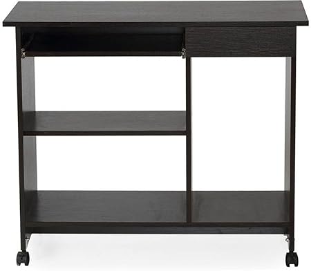 Nilkamal Spacio Computer Table (Walnut Finish, Brown)