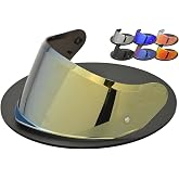 Logto Compatible with LS2 Stream 2 Visor Replacement Stream II Full Face Shield FF808 Motorcycle Helmet Visors Sun Protection (Gold)
