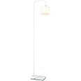 Versanora VN-L00016 White Chiara 63" Task Downlight Floor Lamp with Marble Base Finish | Simple Design and Neutral Color | Best Choice for Living Rooms and Bedrooms