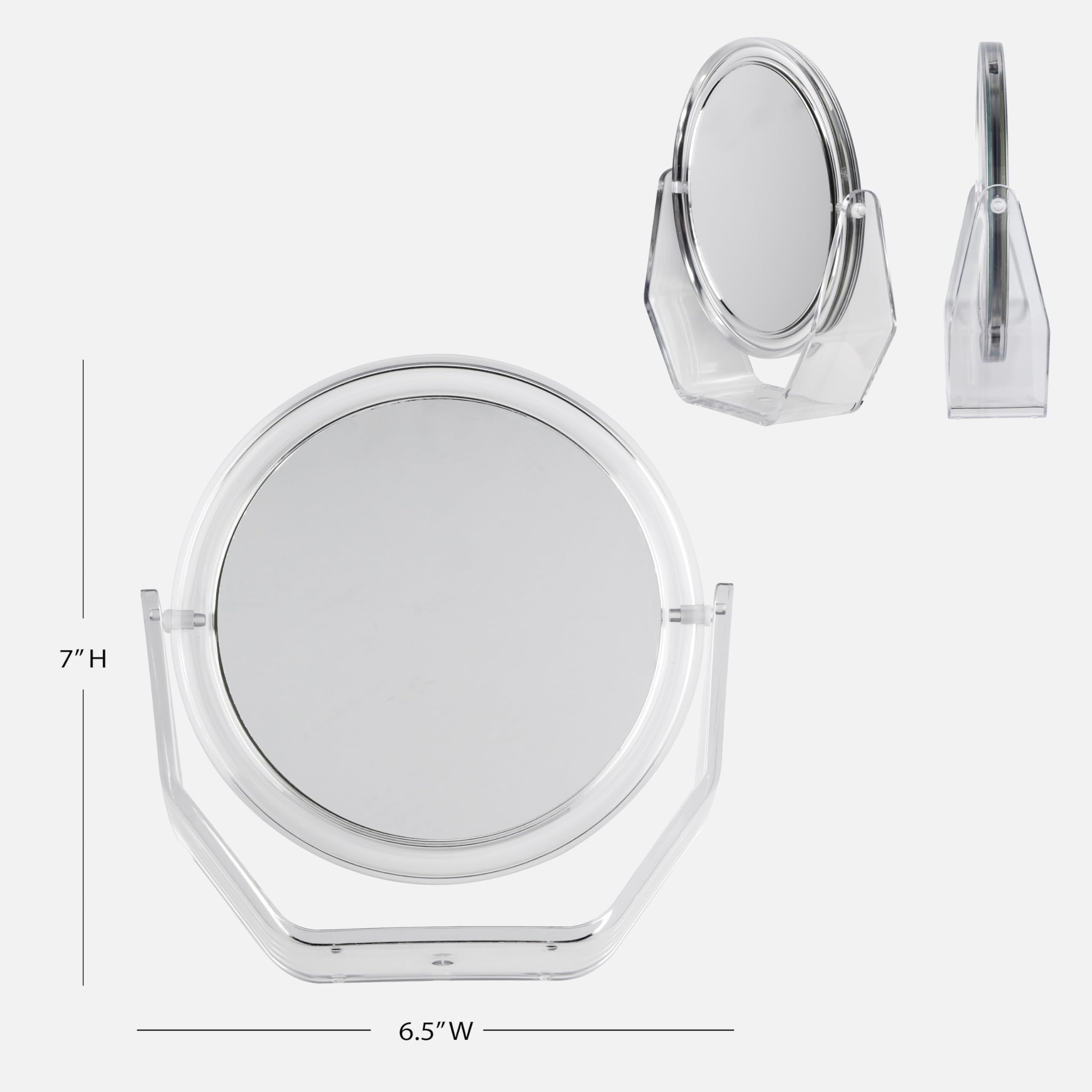 Conair Bathroom Vanity Magnifying - Makeup Mirror - Travel Mirror - 1x:5x Mirror