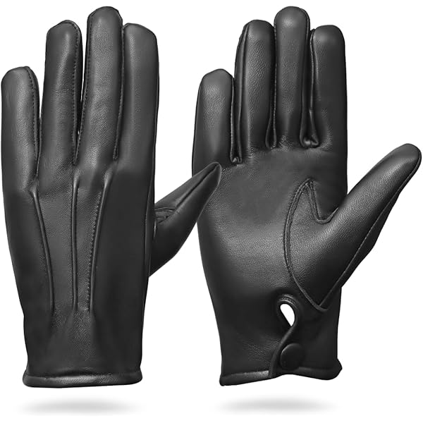Amazon.com: Men's Dress Leather Gloves (Black, Small) : Clothing, Shoes &  Jewelry