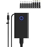 Wishinkle Universal Laptop AC Power Adapter Charger 65W with 10 pcs Adapters 12V-24V Compatible for Notebook Acer Asus Toshib