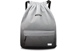 Risefit Waterproof Drawstring Bag, Gym Bag Sackpack Sports Beach Backpack for Men Women