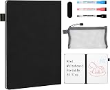 AGM A5 Mini Whiteboard Portable Dry Erase Board with 3 Markers and Pouch