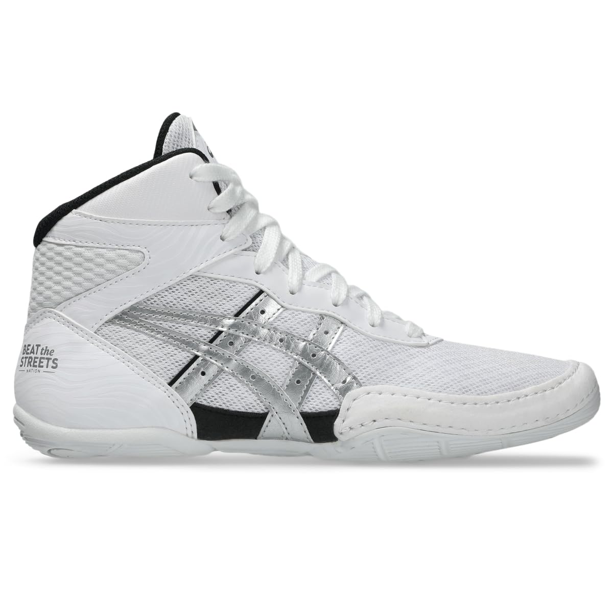 ASICS Kid's Matflex 7 Grade School Wrestling Shoes, 3, White/Pure Silver Image