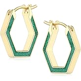 Jurikko Gold Hoop Earrings for Women Trendy, 14K Gold Plated Huggie Hypoallergenic Earring, Lightweight Everyday Earrings Jewelry Gift