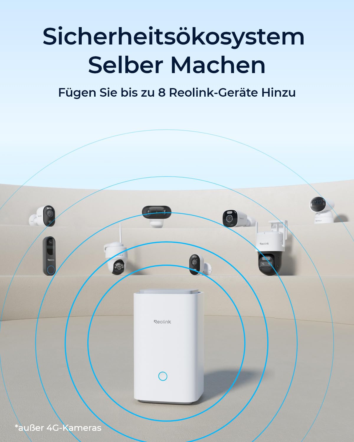 Reolink Argus 4 Pro Solar Überwachungskamera Aussen Akku, 4K ColorX-Nachtsicht, 180°-Weitwinkel, Wi-Fi 6, 8MP Kabellose IP Kamera mit Home Hub, Keine monatlichen Gebühren, 2-Kamera-Set mit Solarpanel 5