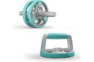 HOLLEYWEB Ab Roller Wheel 14-in-1Exercise Roller Wheel Kit for Abdominal & Core Strength Training Perfect Home Gym Equipment for Women