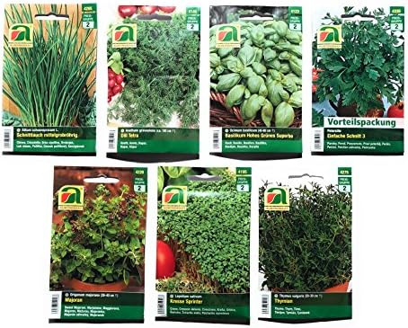Hildegard's 7 Varieties of Herbal Seeds Range | Starter set | suitable for beginners and professionals
