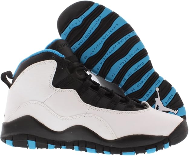 white and green jordan 10