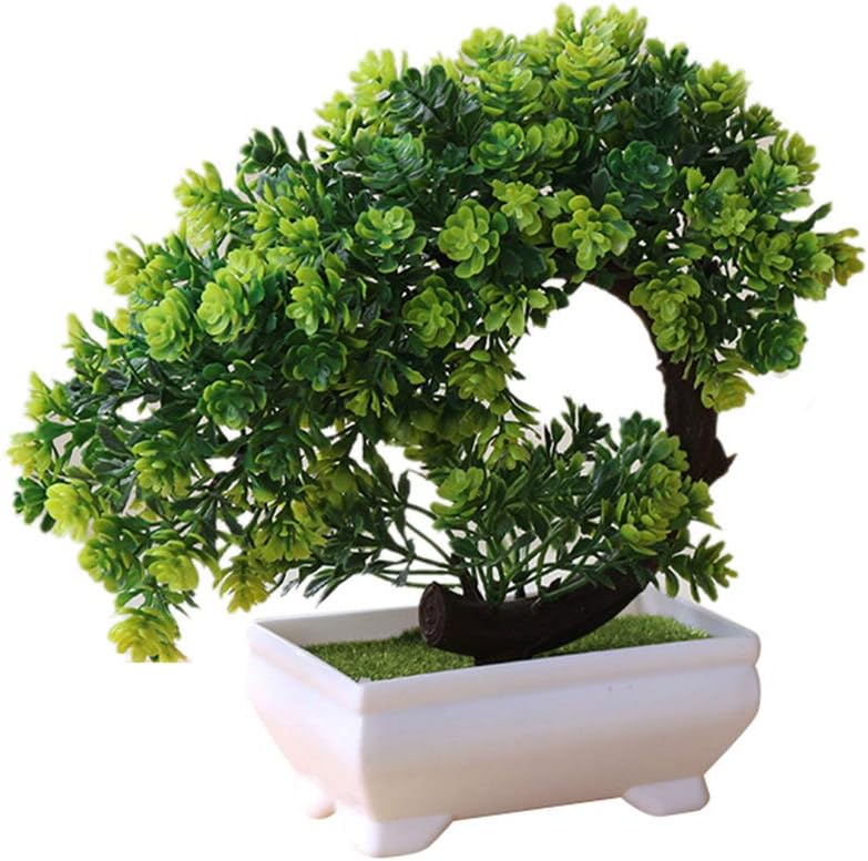 Bangle009 Big Simulation Fake Potted Bonsai Tree Artificial Plant Desk Ornament Home Decor Green