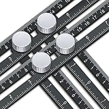 Template Tool, UBeesize Premium Aluminum Alloy Multi-Angle Measuring Ruler with Unique Line Level for DIY, Carpenters, Craftsmen