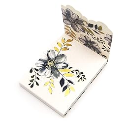 Punch Studio Faith Gray Floral Pocket Notepad
