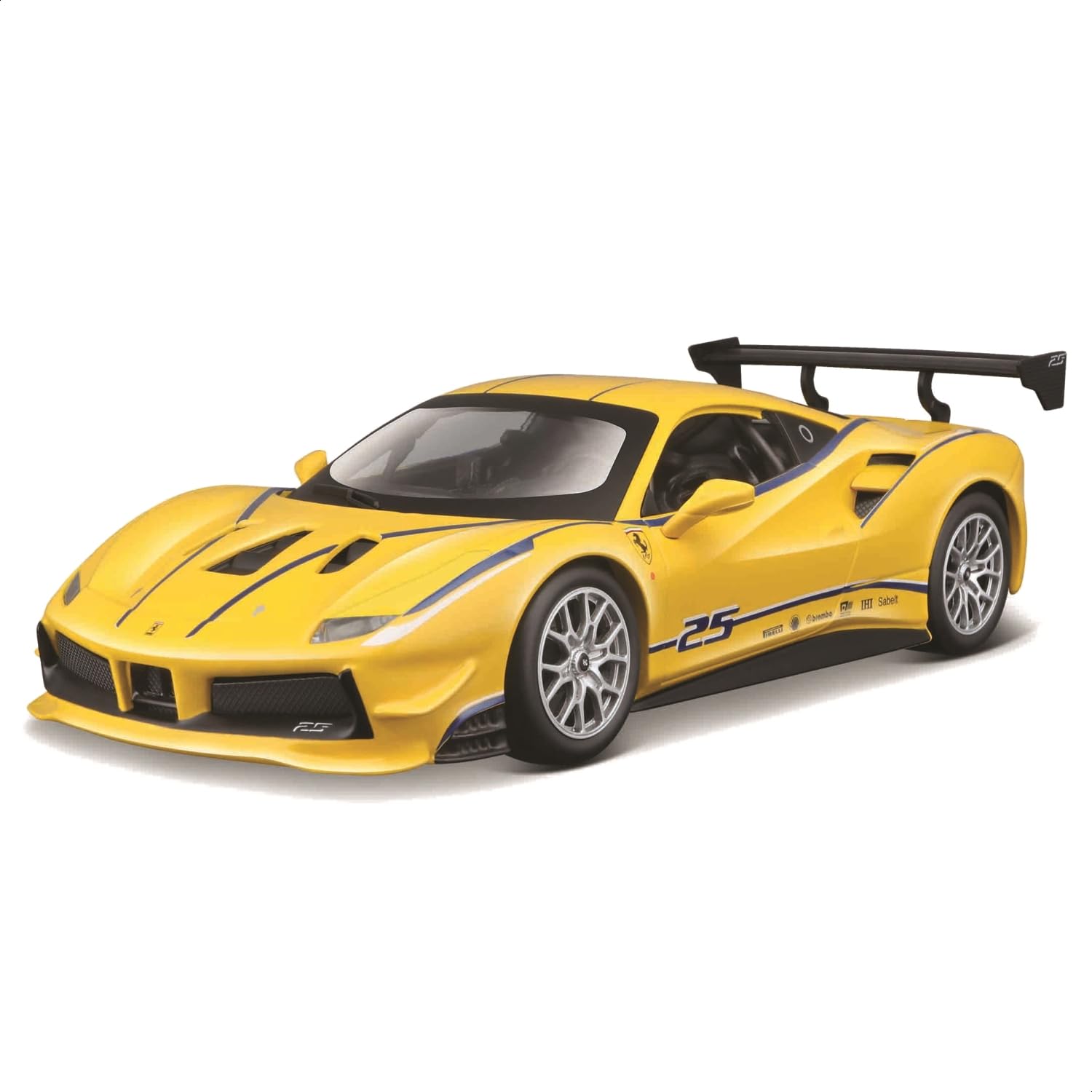 Bburago B 1:24 Ferrari Racing 488 Challenge, Yellow 18-26307
