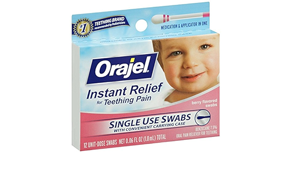orajel teething swabs