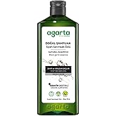 Agarta Black Garlic Shampoo – Botanical Hair Care Shampoo for Shine & Strength, Vegan Clean Formula – 14 fl oz