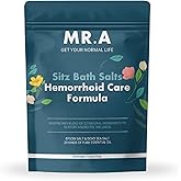 Sitz Bath for Hemorrhoids,Premium Grade 23 Ingredients, Advanced Hemorrhoid Treatment Formula Epsom Salt Dead Sea Salt Essential Oils, Sitz Bath Salts for Hemorrhoids Toilet Seat Bathtug 11.6 oz