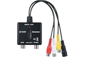 Mini RF Modulator AV to RF Modulator Output NTSC CH3 Channels PLL Controlled VHF Operating Frequency