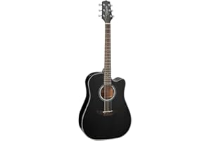 Takamine 6 String Acoustic-Electric Guitar, Right Handed, Black (GD30CE-BLK)