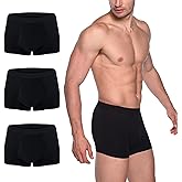 AIRCUTE Washable Absorbency Urinary Incontinence Underwear for Men Bladder Leakage Protection Boxer Briefs, 3 Pack