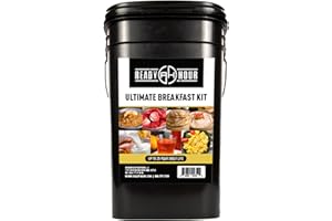 Ready Hour Breakfast Bucket (128 Servings), Emergency Food Supply, Emergency Food Kit, 25-Year Shelf Life Food, Survival Food Buckets, Long-Lasting Food Supply, Flood-Safe Container