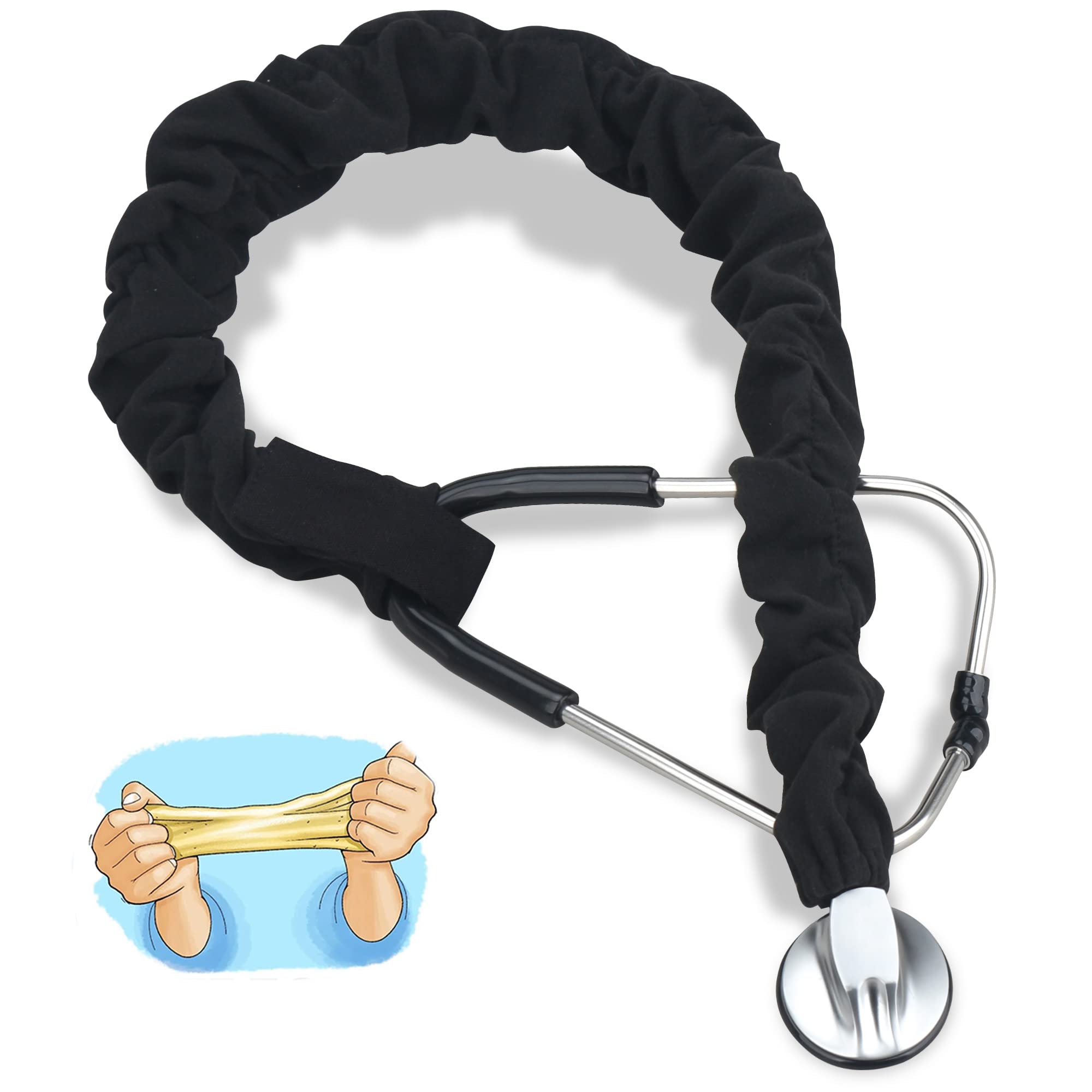 Photo 1 of ABAMERICA Stretchy Stethoscope Cover Scrunchie, Stretchy Slim Looking Stethoscope Sleeves Universal Fit to All Types of Stethoscopes