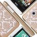 HTC 510 Case, Style4U HTC Desire 510 [Gold] Flower Damask Design Slim Fit Case Cover with 1 Stylus and 1 HD Clear Screen Protector [Gold]