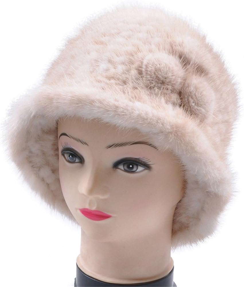 hat with flower on side