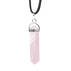 Rose Quartz Necklace - Crystal Pendants - Crystal