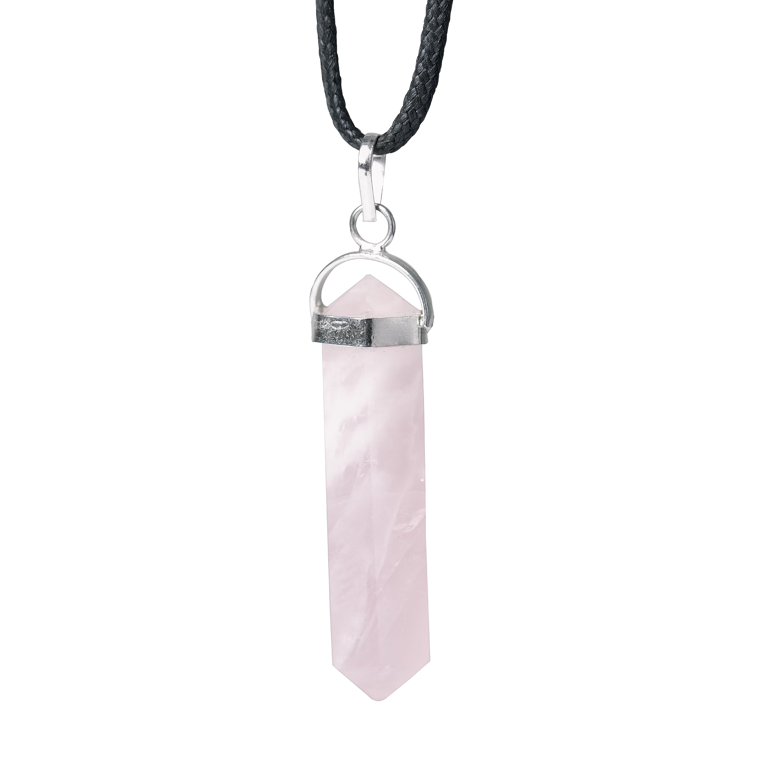 Rose Quartz Necklace - Crystal Pendants - Crystal