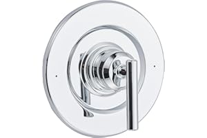 ZATEIRL Shower Lever Handle Compateble with Moen T2901 Gibson Posi-Temp Valve Trim Kit, Chrome Shower Trim Kit Shower Lever Handle (#2510 Valve Required) (Chrome)