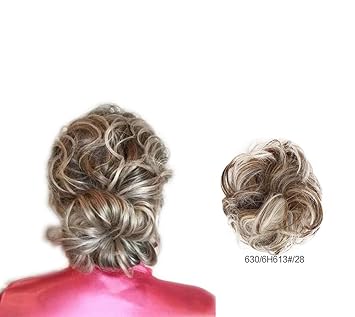 Showpower Hair Scrunchies Synthetic Hair Scrunchie Messy Bun Hair