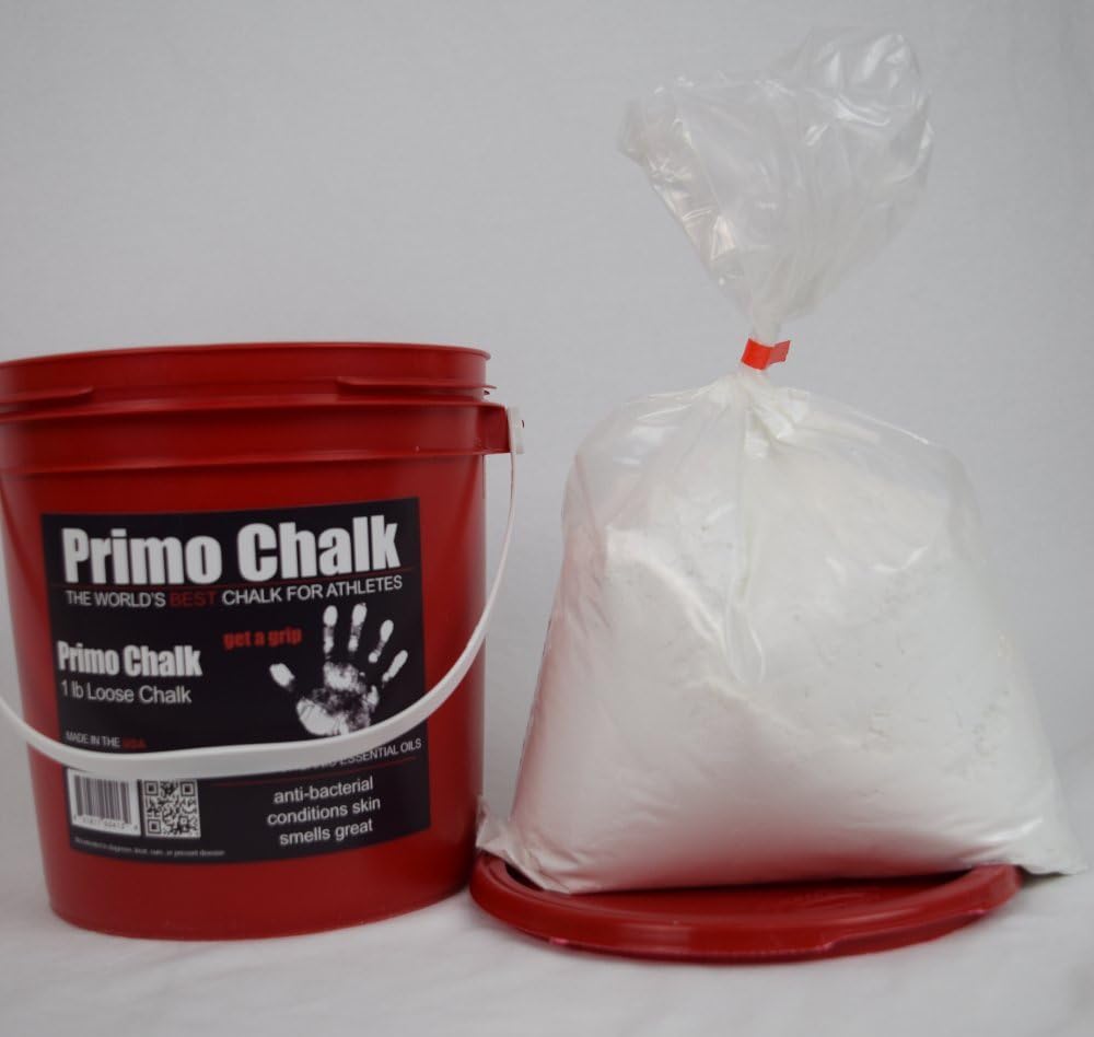 Primo Chalk Stop ruining Your Hands 1lb Bucket, The Way Climbing and Lifting Chalk Should be. Switch to Primo Gym Chalk and Experience The Difference for Yourself. : Gymnastics Chalk : Sports & Outdoors