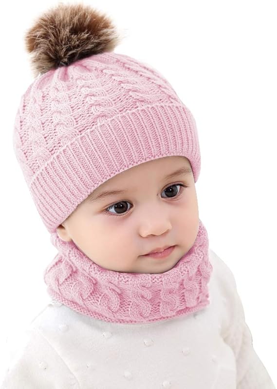 hat and scarf set baby girl