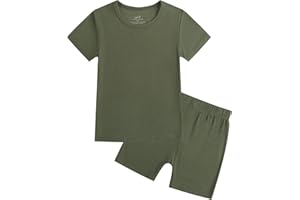 O2 BABY Toddler Pajamas Boys Girls Pajama Set Viscose from Bamboo Baby Pajamas Sleepwear 2-Piece PJS Set 12 Month - 7 Years
