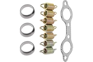FUDORAY Exhaust Pipe Manifold Gasket Spring Rebuild Kit for Polaris Ranger 700 800 Sportsman 600 700 2002-2007 Touring X2 2009 2010 2011 2012