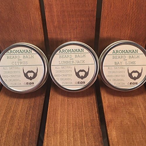 Aromaman All-Natural Homemade Beard Balms. Choose a Blend. 1 oz Tin.