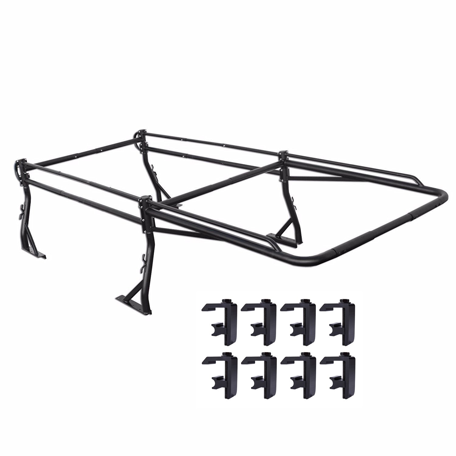AARacks Model X398Clamp Toyota 2016On Short Bed Truck Ladder Rack Side Bar Long Cab