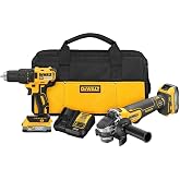 DEWALT 20V MAX Drill And Grinder Kit, Power Tool Set, 2 Batteries and Charger Included (DCK231E2)